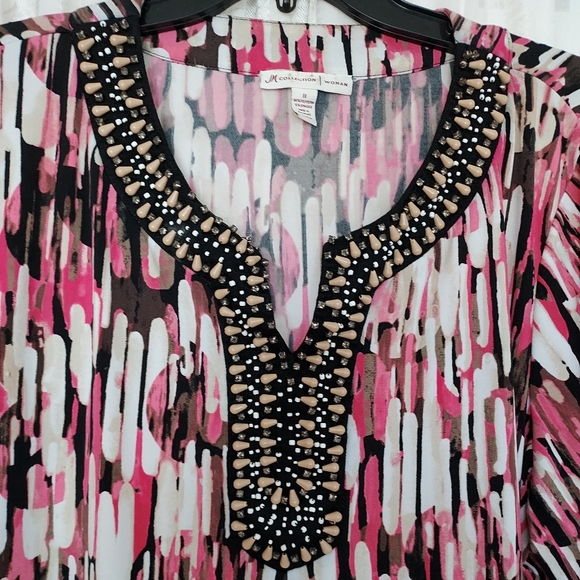 JM Collection Blouse - Picture 2 of 3